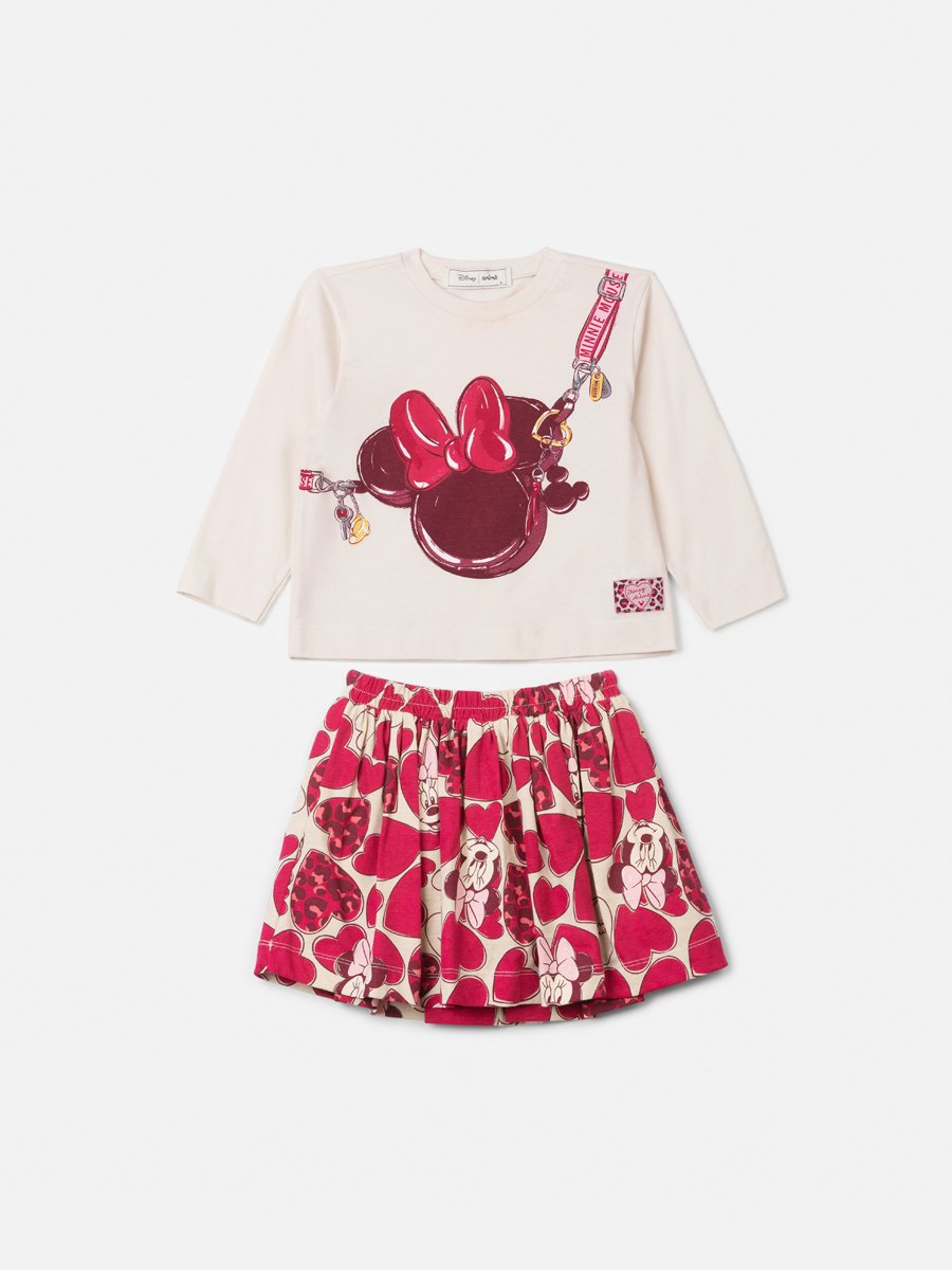 Minnie Anime Girl Children's Set with Fake Bag