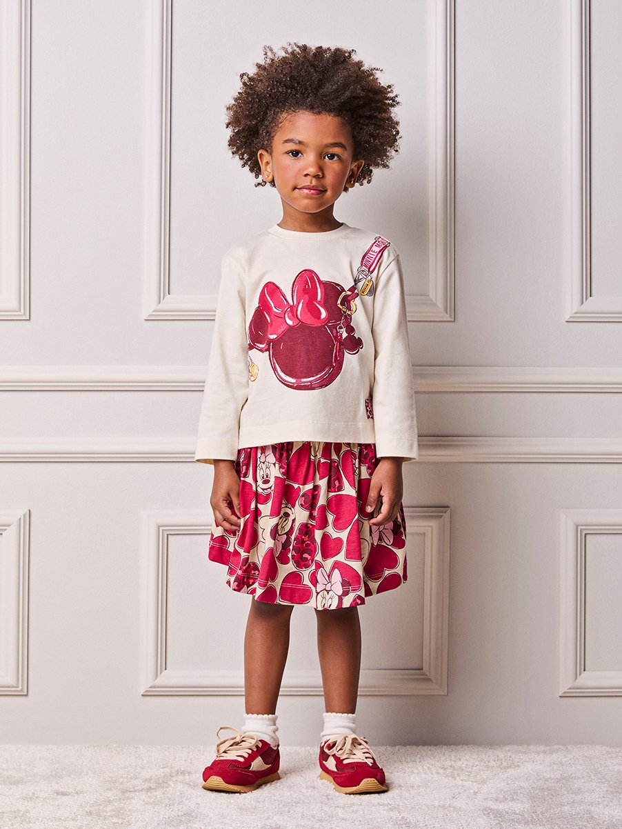 Minnie Anime Girl Children's Set with Fake Bag