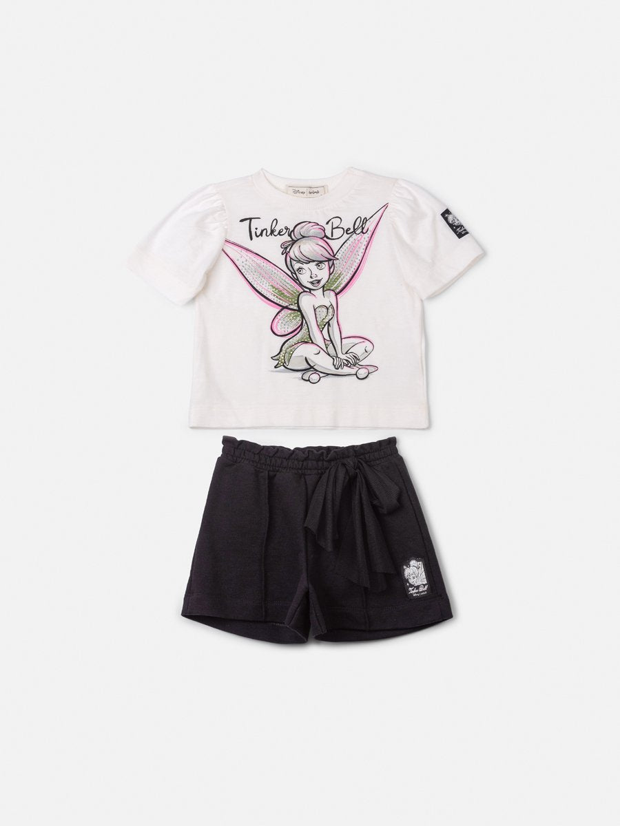 Animê Girls' Set – Tinker Bell with Tulle Bow and Rhinestones