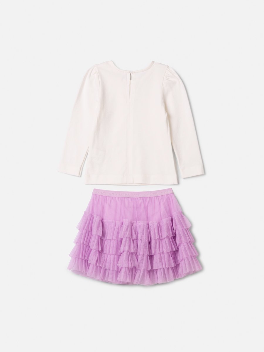 Children's Set Anime Girl Long Sleeve with Fru-fru Tulle