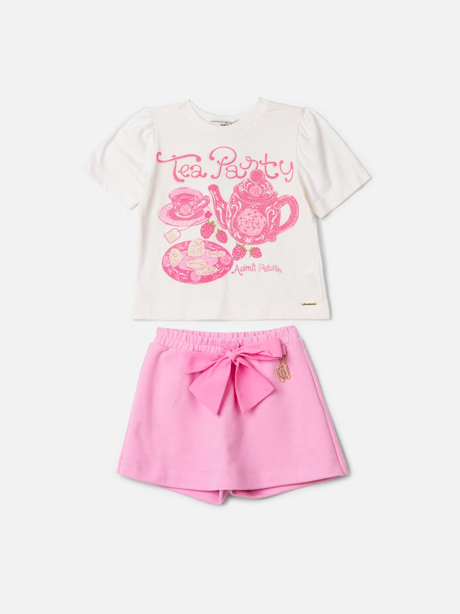 Children's Set Animê Tea Time Girl with Bow
