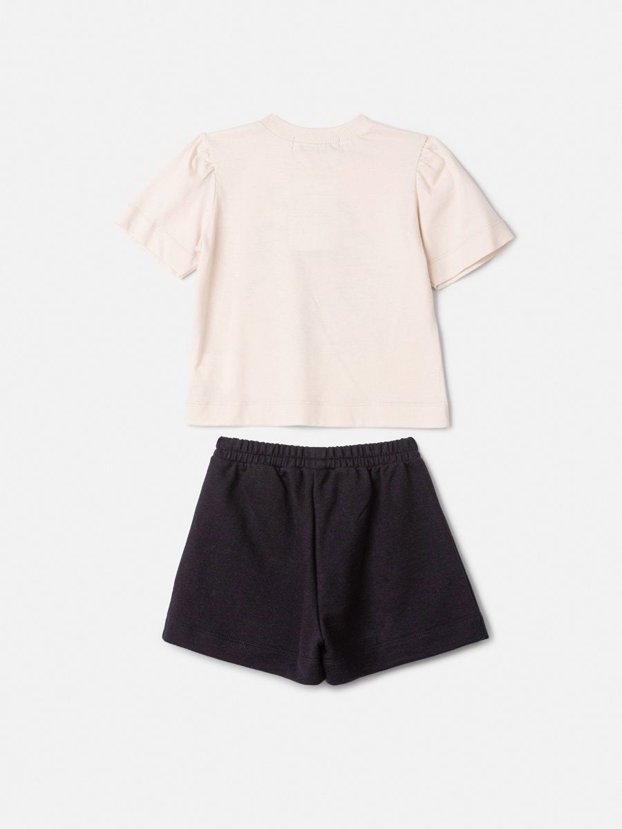 Children's Set Anime Western Mood Girl with Pleats
