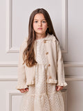 Children's Anime Knitted Girl Coat with Ruffles