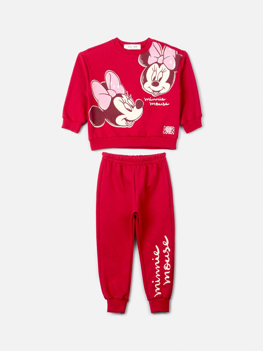 Children's Anime Girl Minnie Mouse Sweatshirt Set