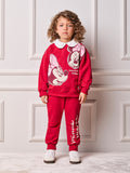 Children's Anime Girl Minnie Mouse Sweatshirt Set