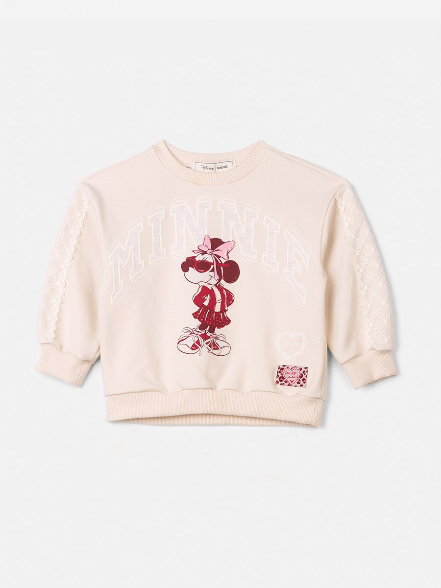 Children's Girl's Coat with Minnie Disney Lace