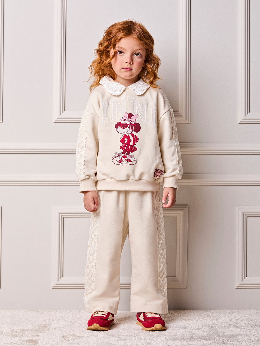 Children's Girl's Coat with Minnie Disney Lace