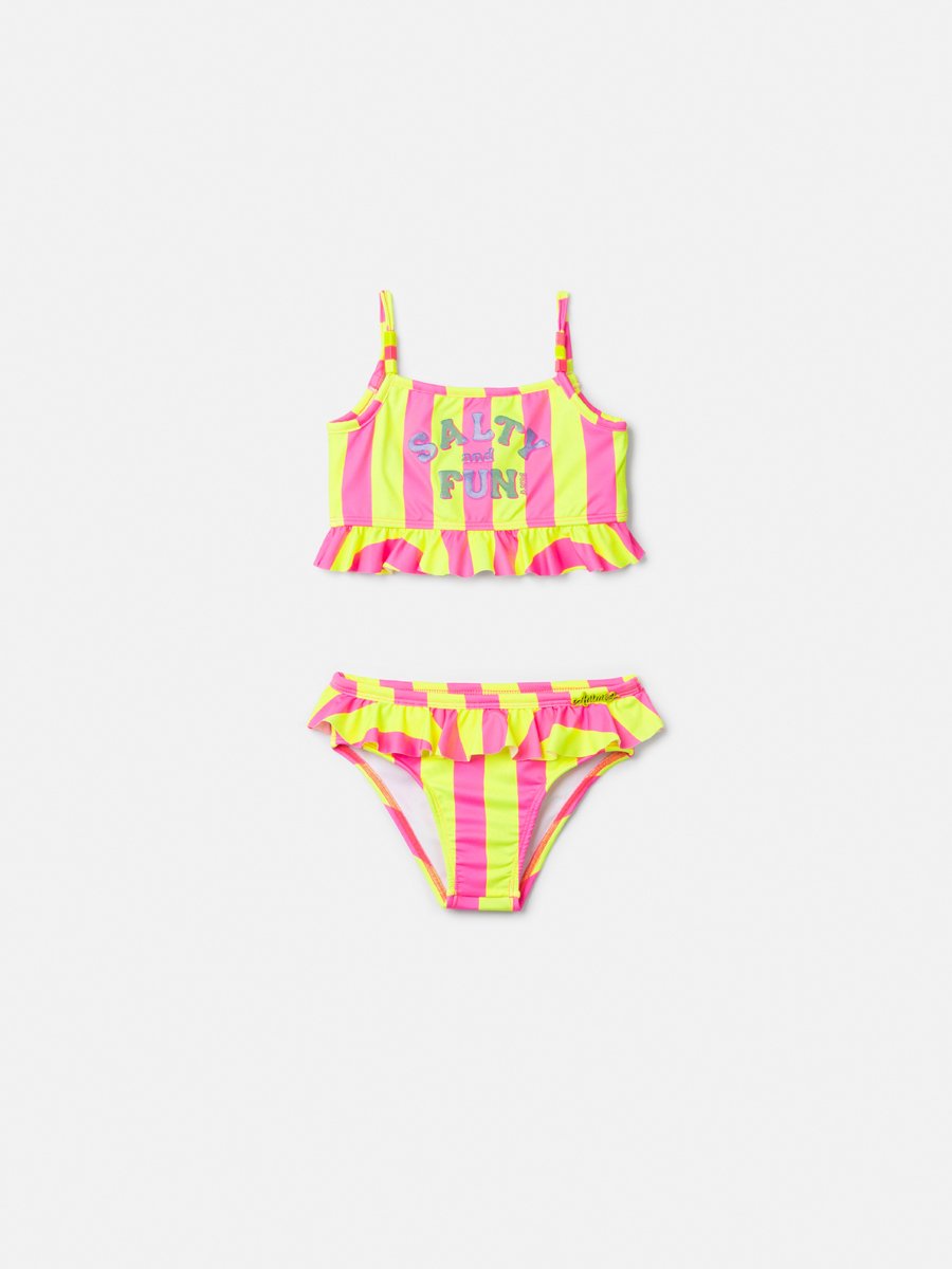 Striped Bikini with Beads