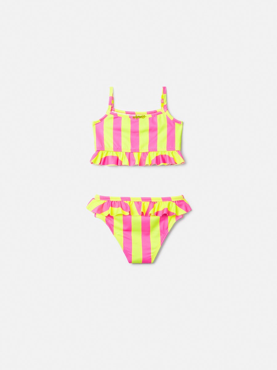 Striped Bikini with Beads