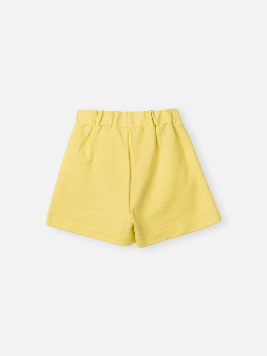 Girls' Shorts with Printed Waistband