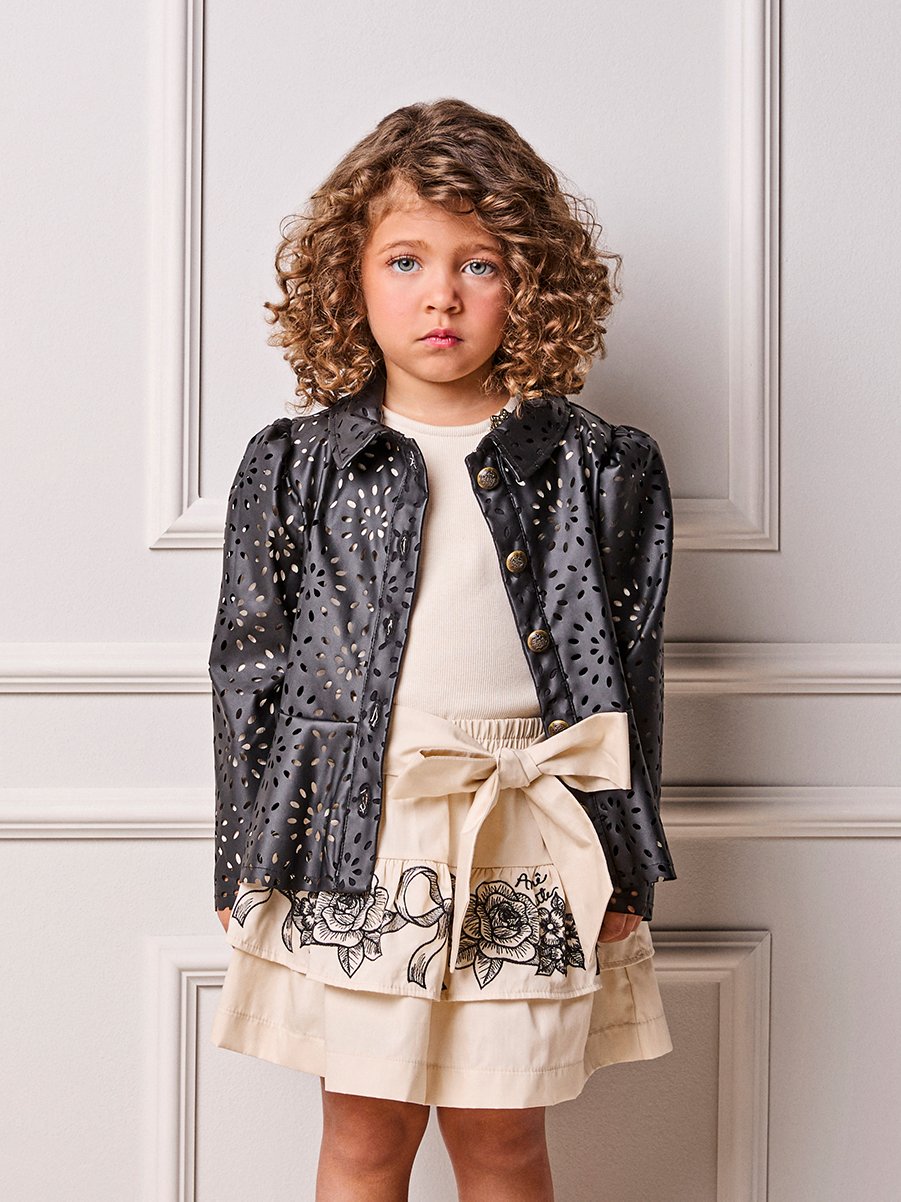 Children's Jacket Anime Girl Fake Leather Leaked