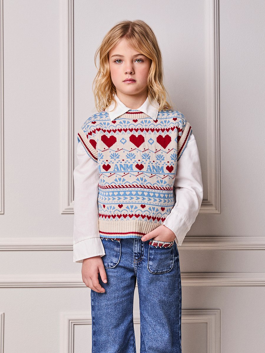 Girls' Anime Knit Vest