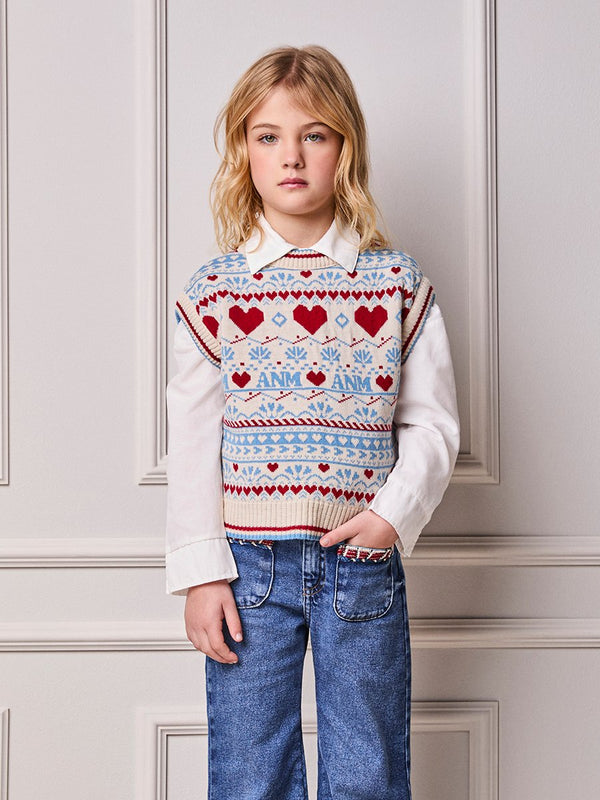Girls' Anime Knit Vest