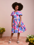 Delicate Blue Floral Children's Dress