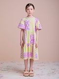 Children's Dress with Rococo Print