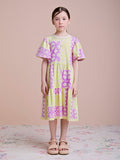 Children's Dress with Rococo Print