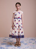 Children's Dress with Embroidered Butterflies