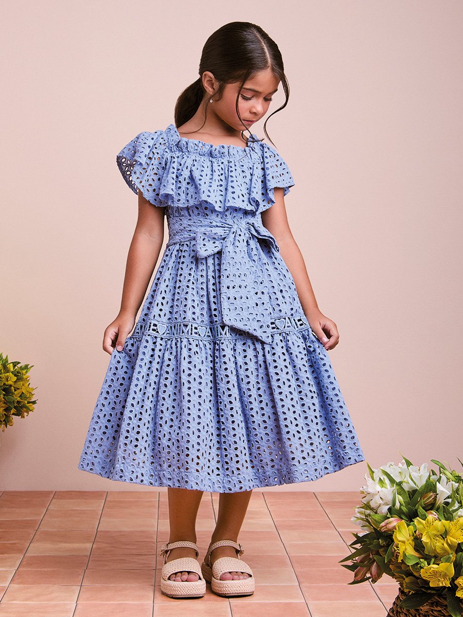 Laise Children's Dress with Ruffles