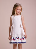 Children's Dress with Butterflies and Bows