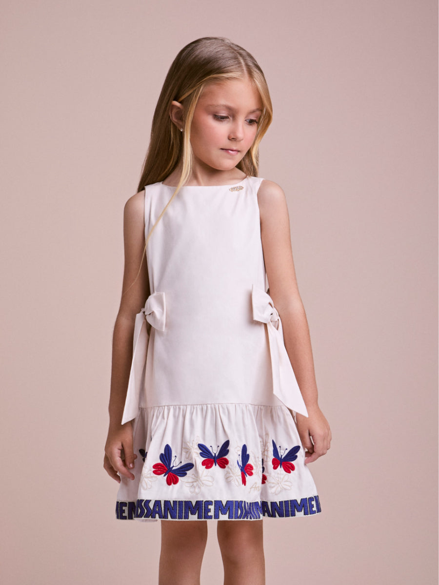 Children's Dress with Butterflies and Bows