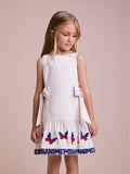Children's Dress with Butterflies and Bows