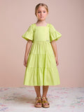 Lima Children's Tricoline Dress with Bow