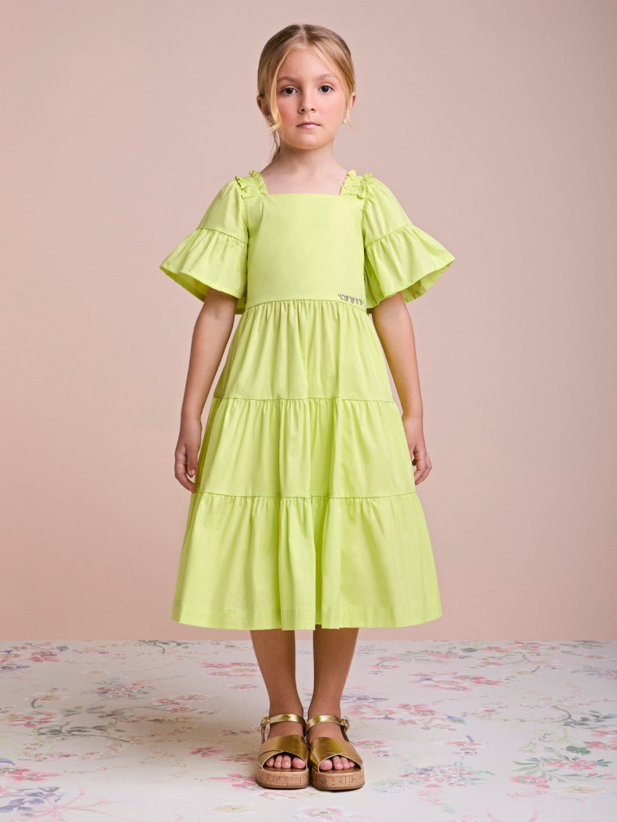 Lima Children's Tricoline Dress with Bow