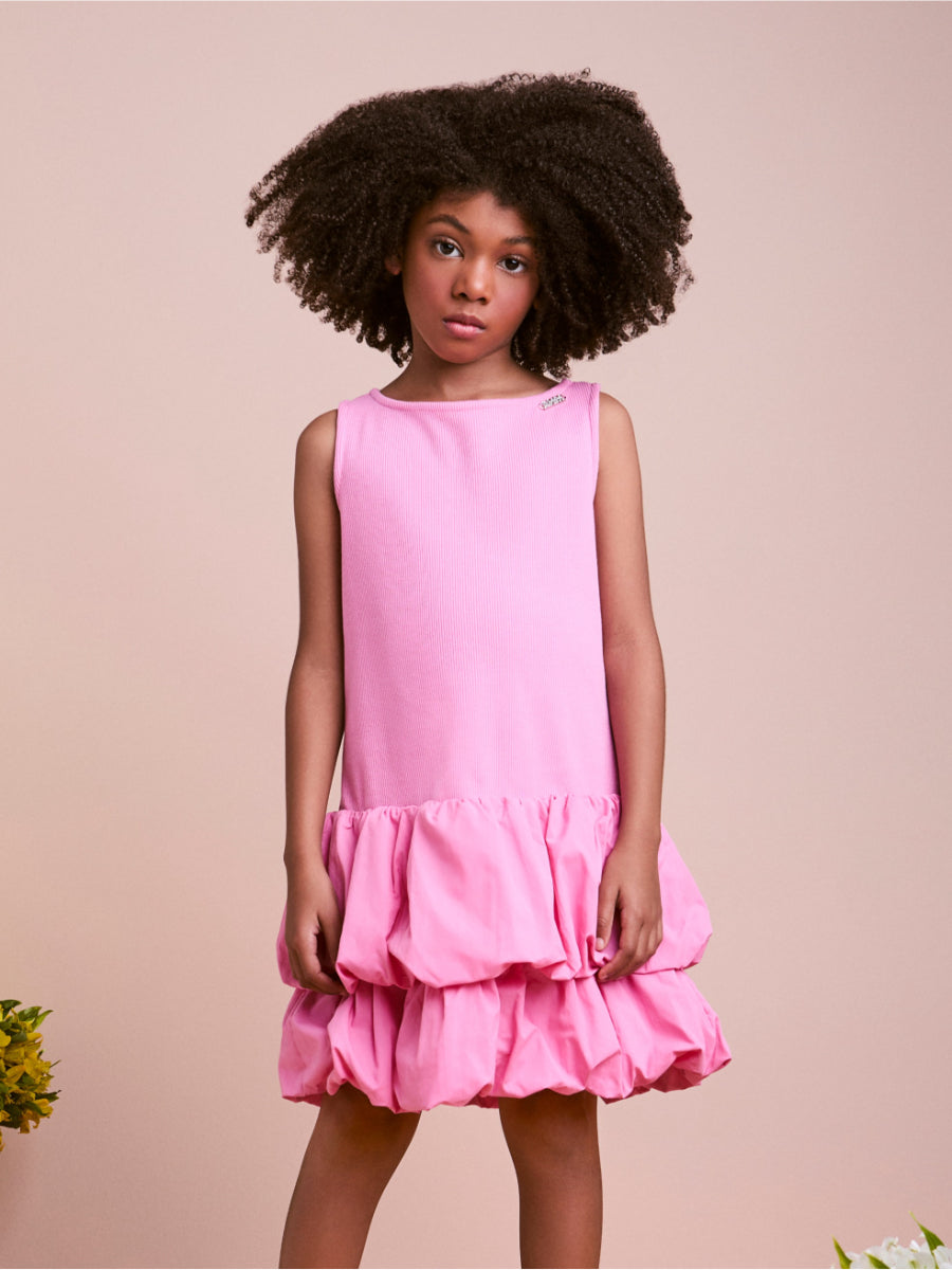 Children's Balloon Dress with Tie