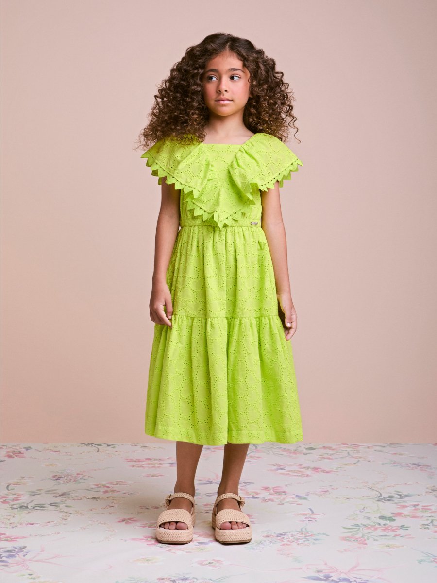 Laise Children's Dress with Hollow Hearts