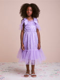 Children's Tulle Dress with Sequin Embroidery