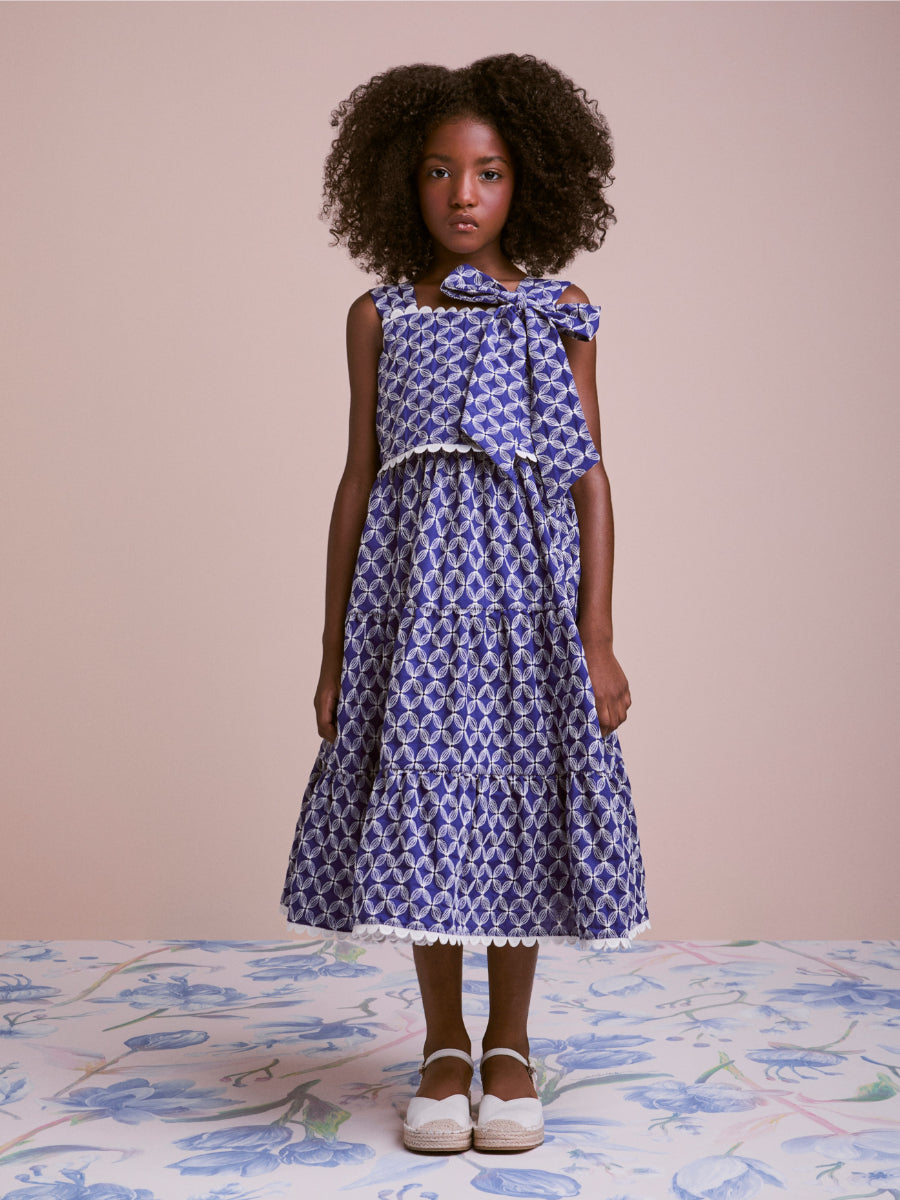 Children's Dress with Embroidery and Lace