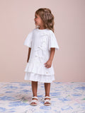 Children's Dress with Bows and Ruffles