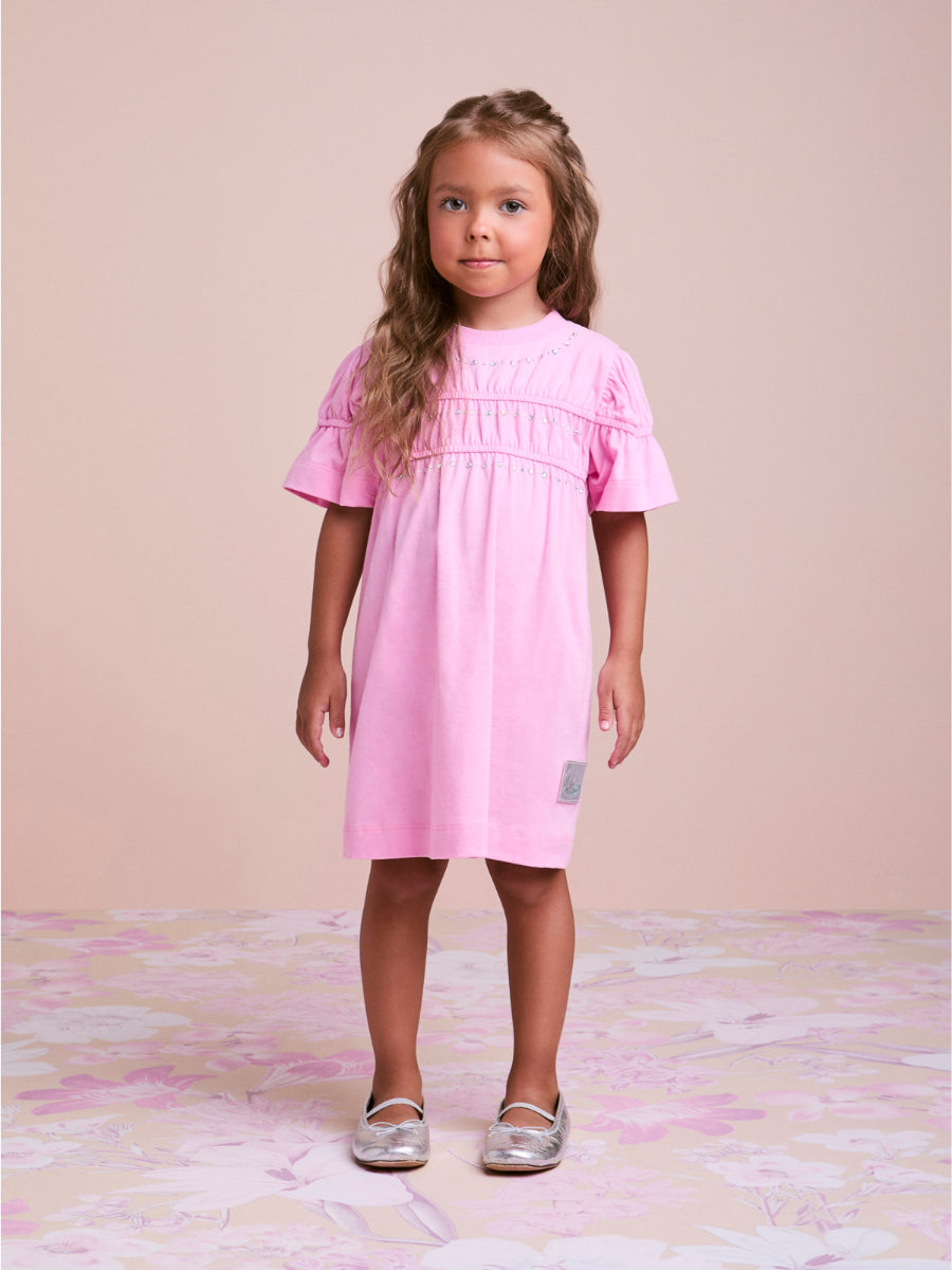 Pink Dress with Rhinestones