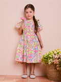 Children's Dress with Fruit Print