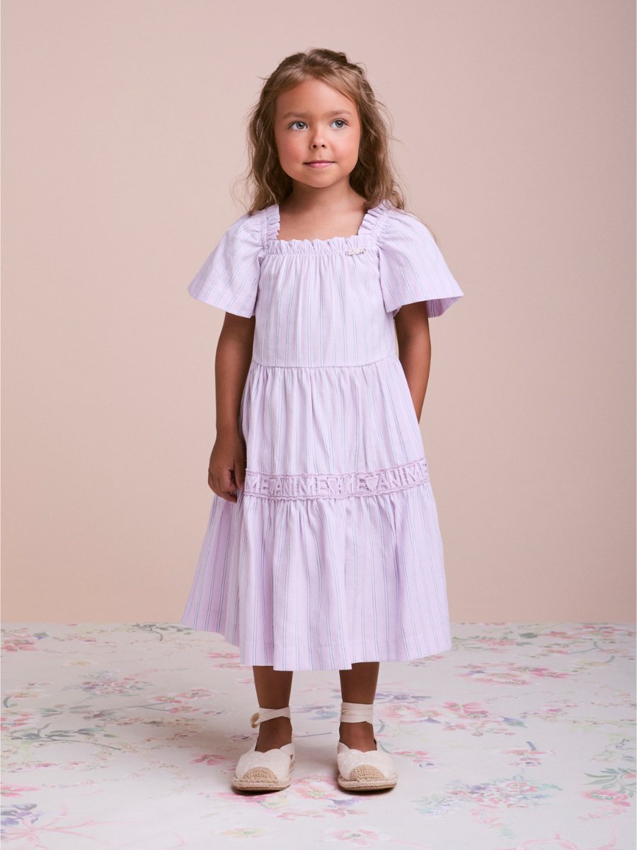 Marias Lilac Striped Children's Dress