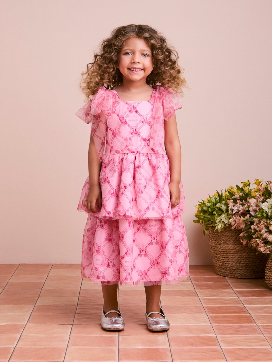 Minnie Disney Children's Tulle Dress with Grid
