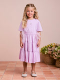 Children's Dress with Embroidered Tulle Bows
